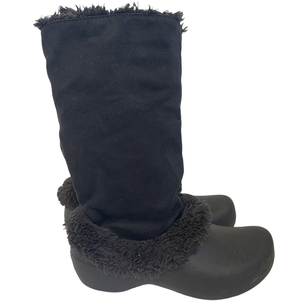 Crocs Nadia Winter Boots Women's Size 7 Sherpa Lined Tan Comfort Casual Core - Picture 2 of 11